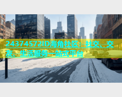24374572ID海角社区：社交、交友、生活服务一站式平台